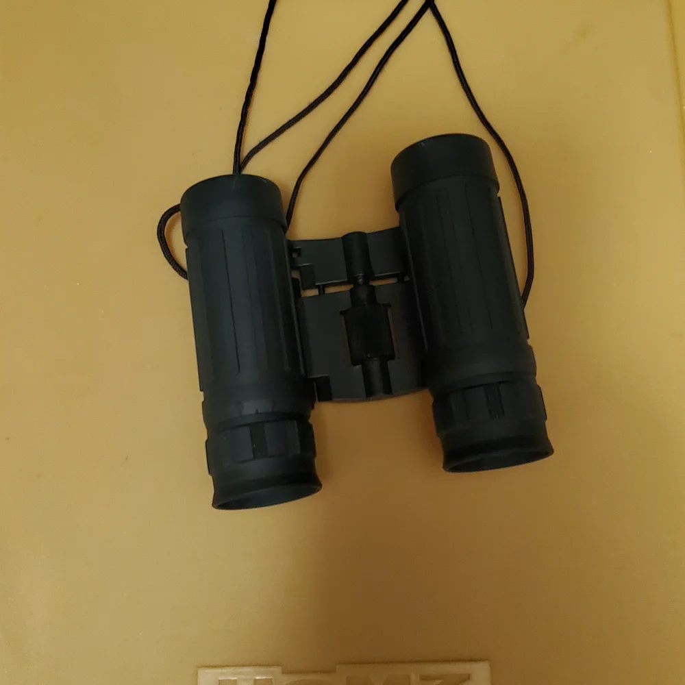 8x21 Green Binoculars with Case